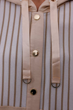 SCL Striped Shoulder Tracksuit Beige