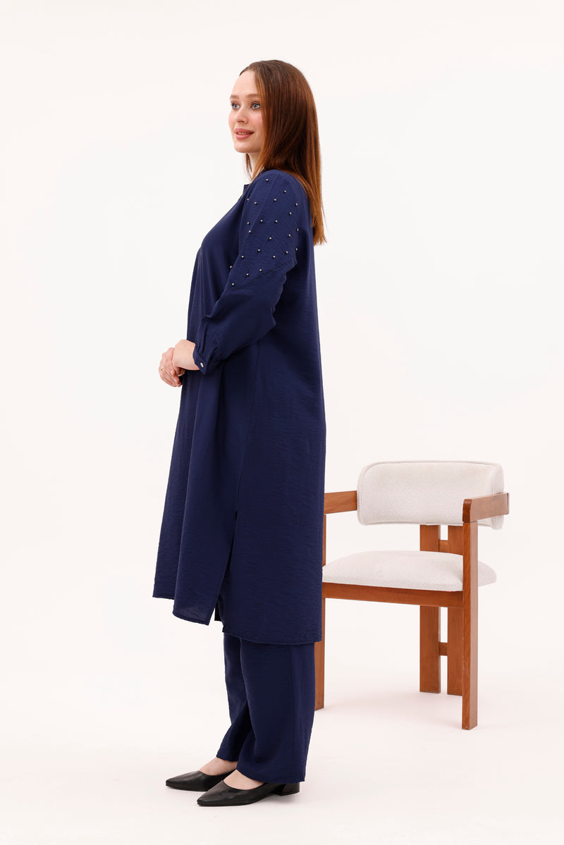 MSB Arm&Zip Detailed Set Navy Blue