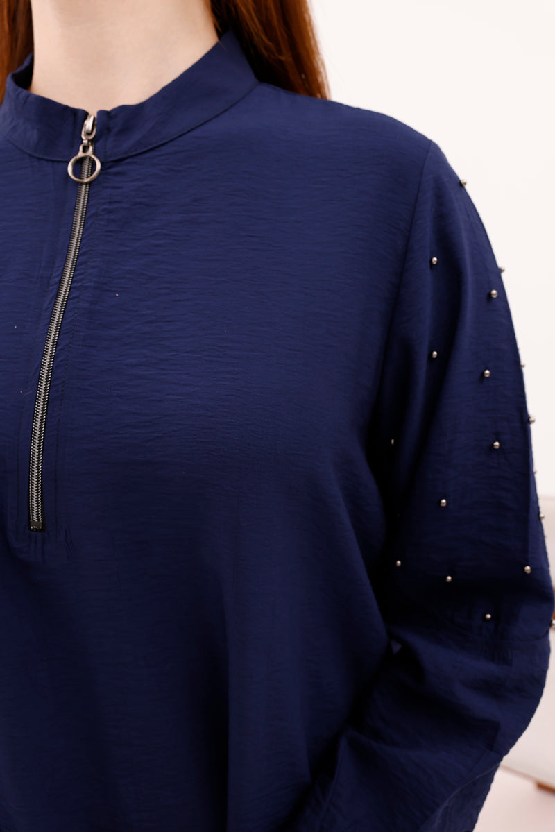 MSB Arm&Zip Detailed Set Navy Blue