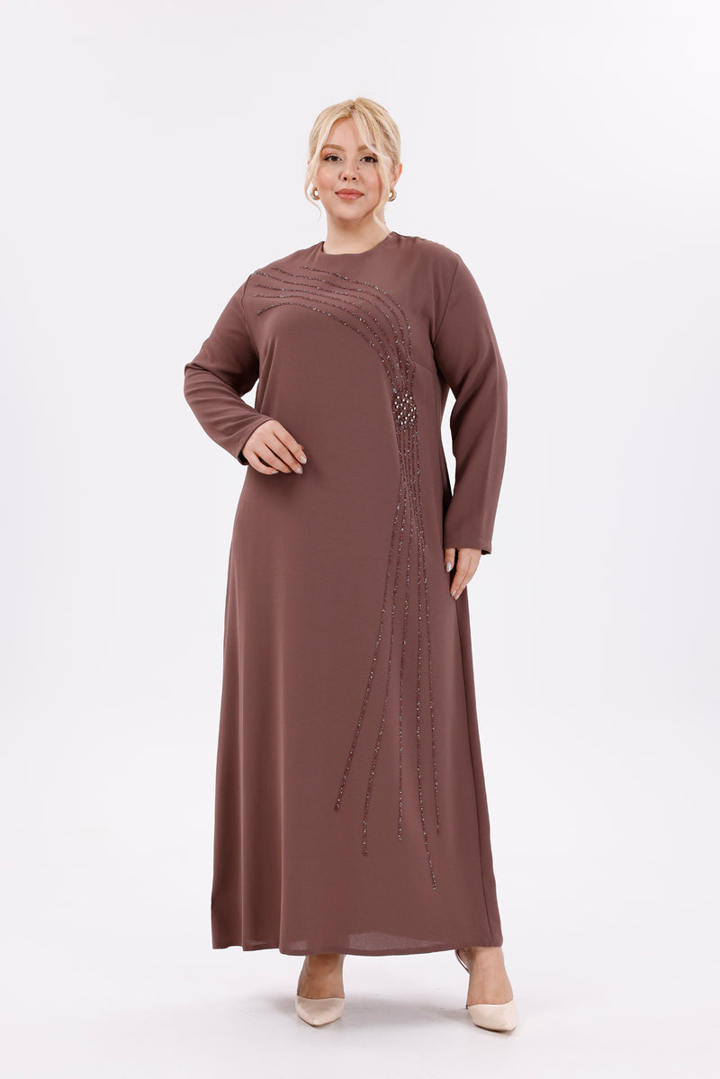 O&F Zennur Dress Dried Rose