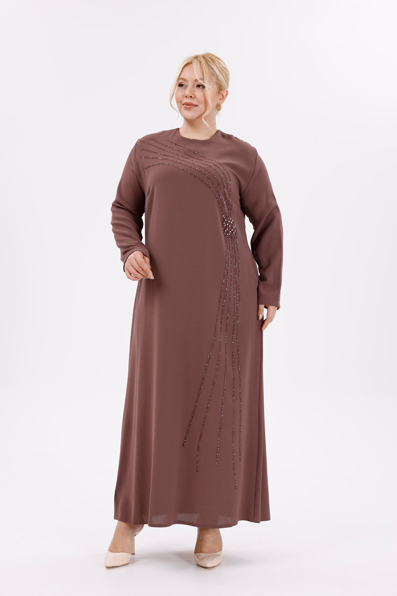 O&F Zennur Dress Dried Rose