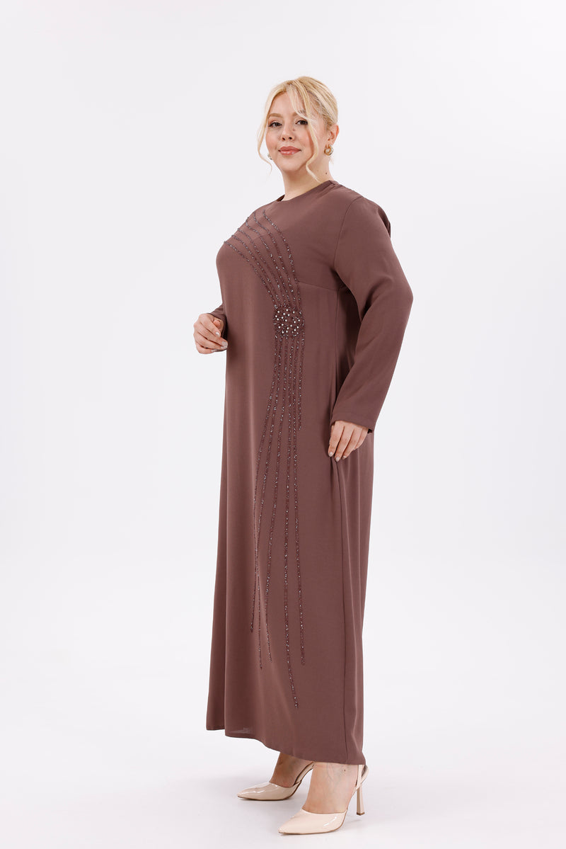 O&F Zennur Dress Dried Rose