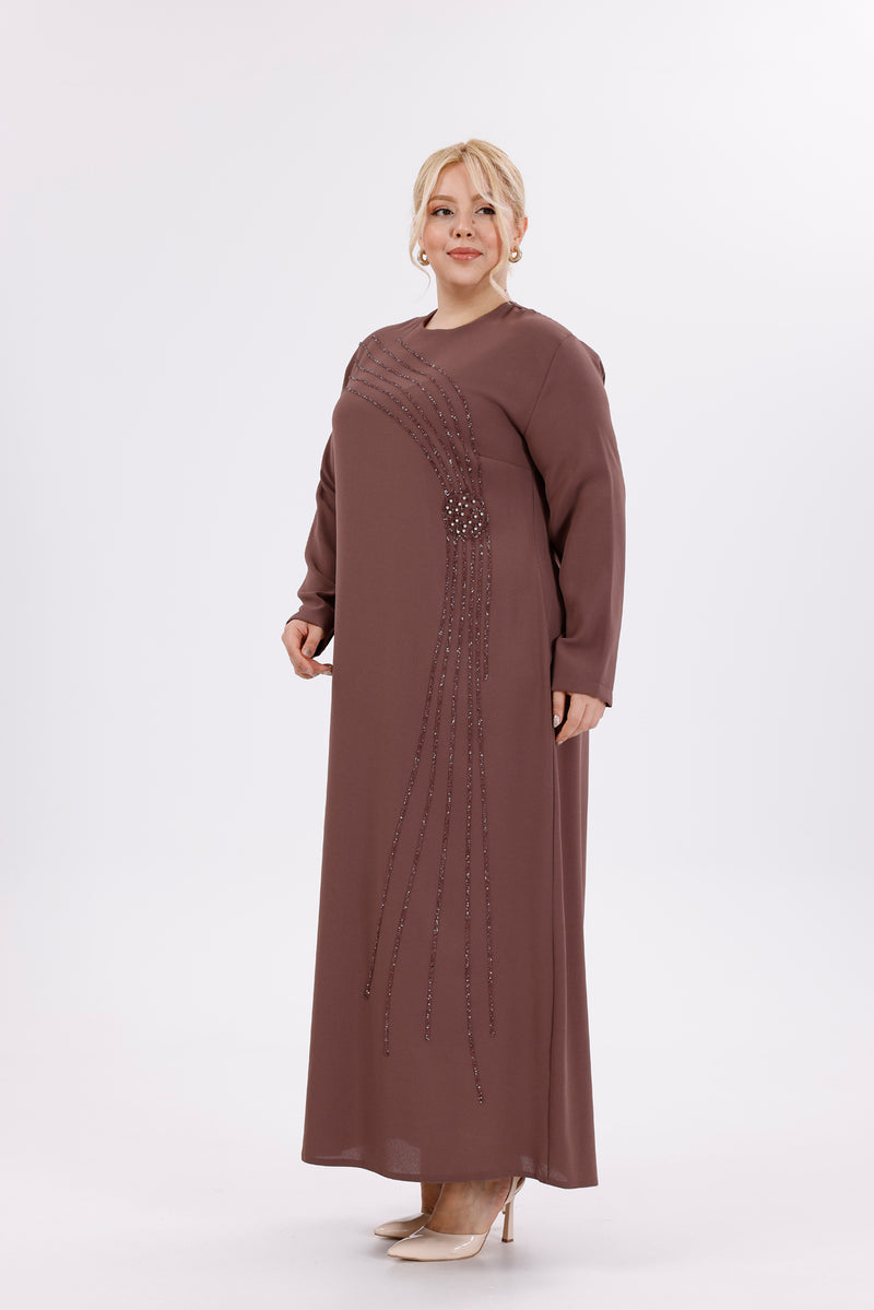 O&F Zennur Dress Dried Rose