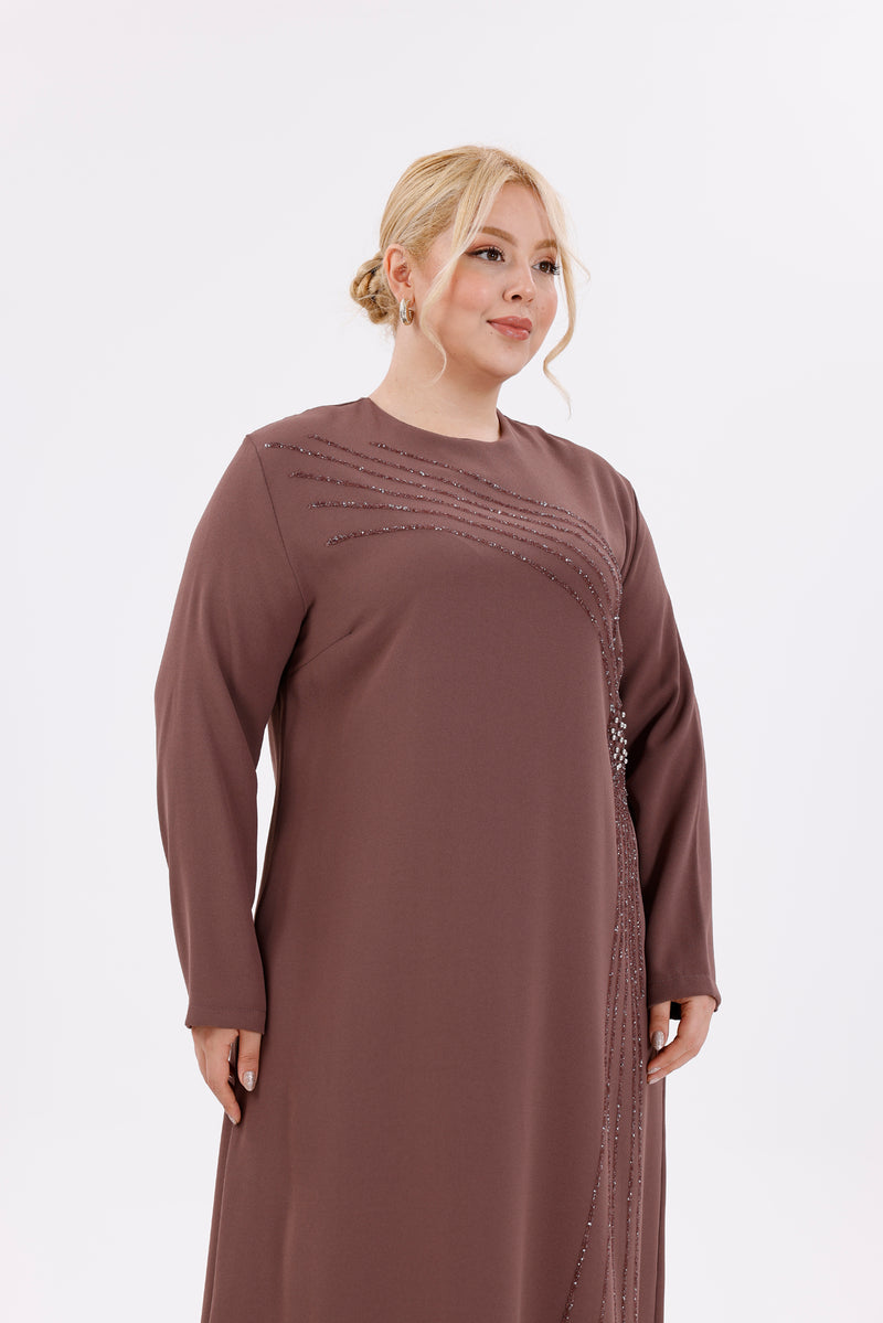O&F Zennur Dress Dried Rose