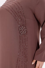 O&F Zennur Dress Dried Rose