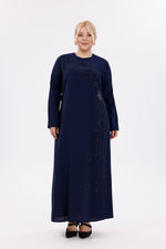O&F Zennur Dress Navy Blue