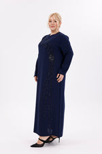 O&F Zennur Dress Navy Blue