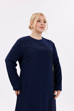 O&F Zennur Dress Navy Blue