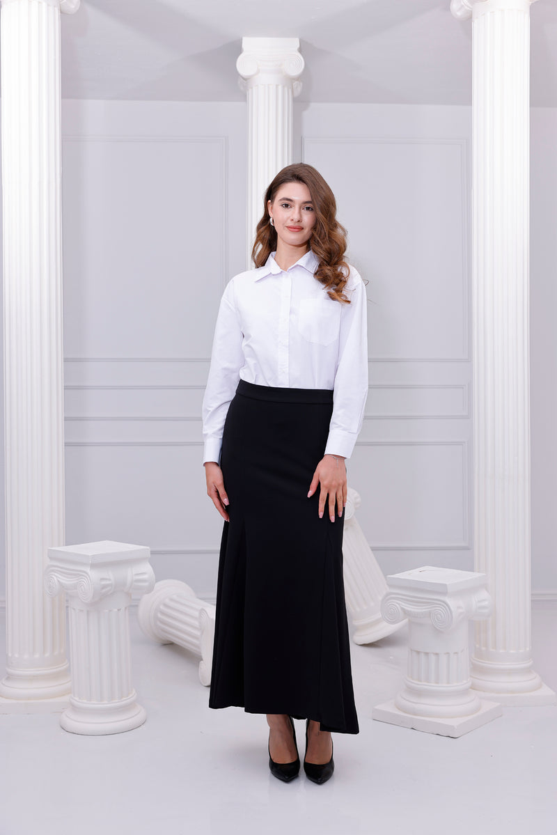 SZ Lena Triangle Pieces Skirt Black