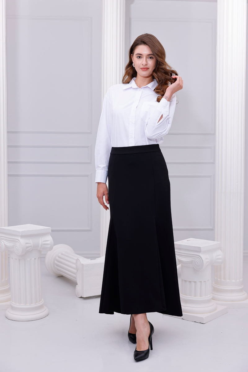 SZ Lena Triangle Pieces Skirt Black