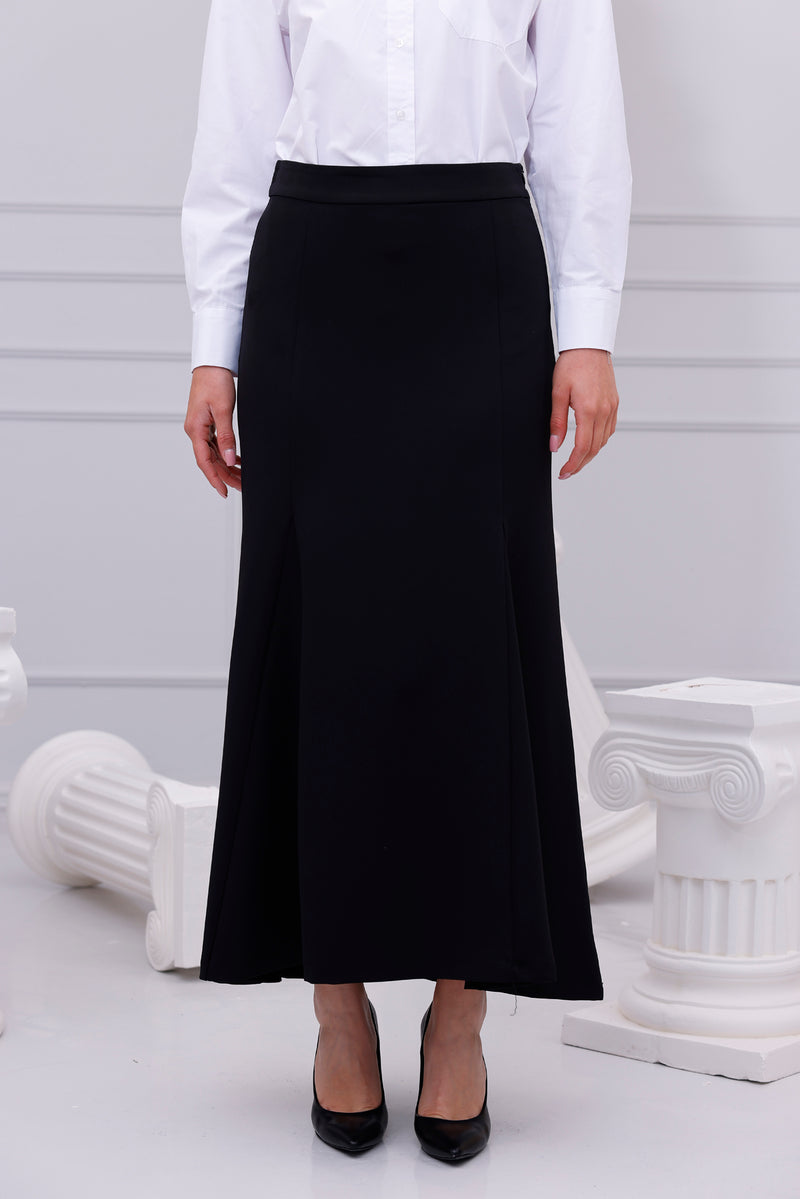 SZ Lena Triangle Pieces Skirt Black
