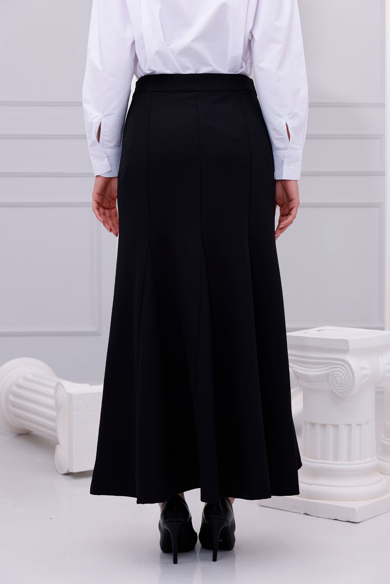 SZ Lena Triangle Pieces Skirt Black