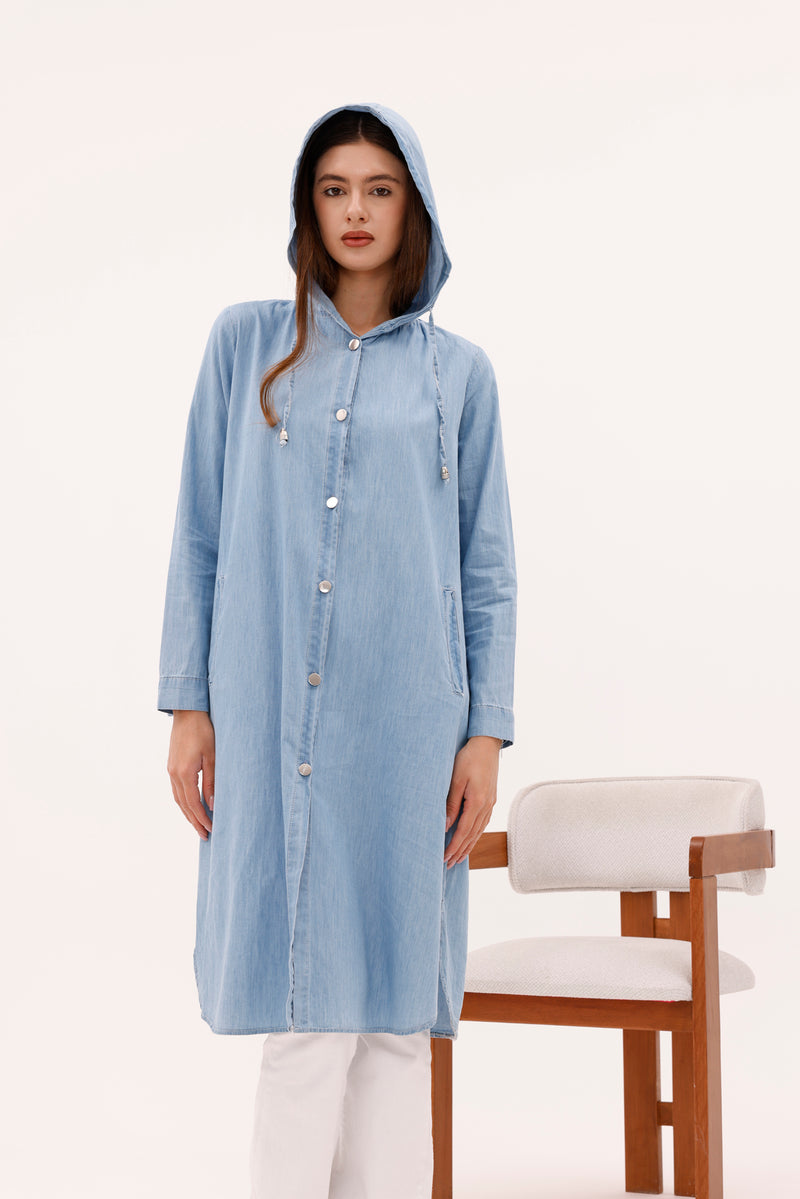 BRT Soft Denim Cape Blue