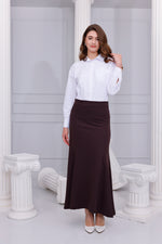 SZ Lena Triangle Pieces Skirt Brown