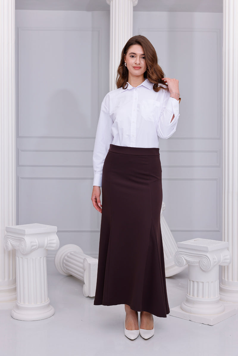 SZ Lena Triangle Pieces Skirt Brown