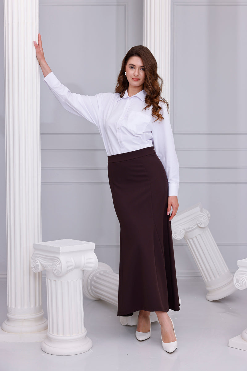 SZ Lena Triangle Pieces Skirt Brown
