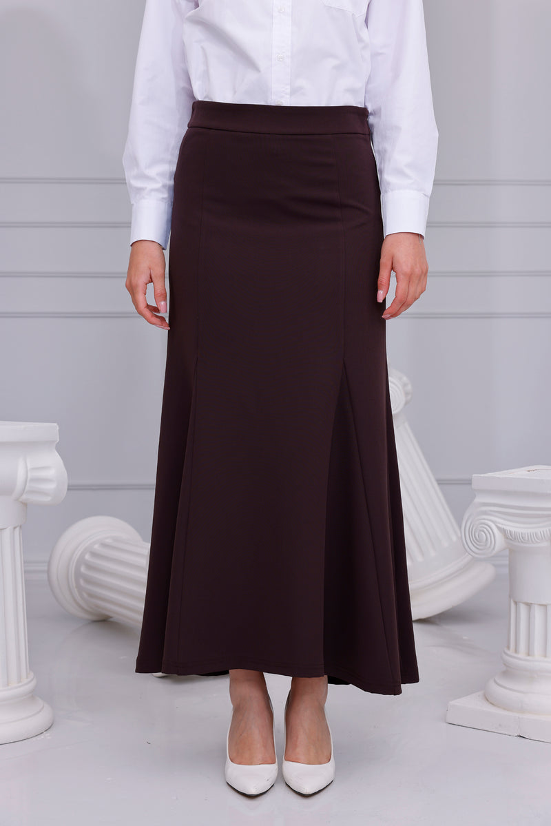SZ Lena Triangle Pieces Skirt Brown