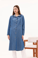 BRT Soft Denim Cape Dark Blue