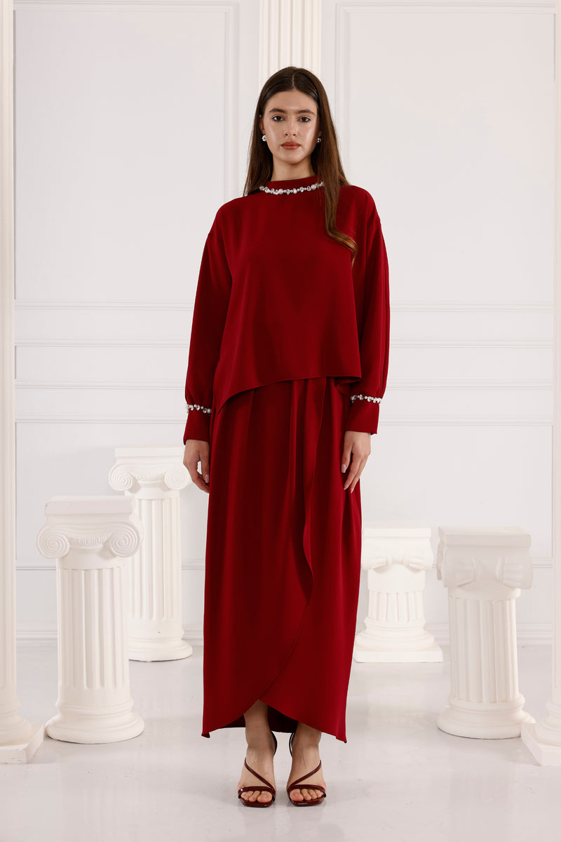 A&W Feray Set Burgundy
