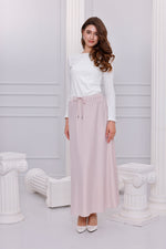 SZ Luna Saten Skirt Beige