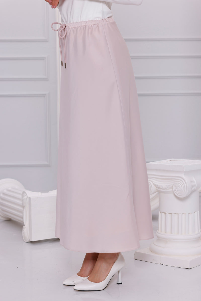 SZ Luna Saten Skirt Beige