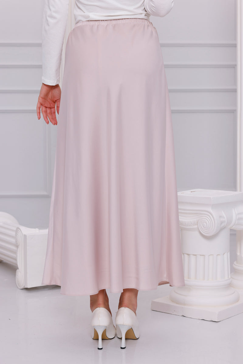 SZ Luna Saten Skirt Beige