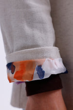 AYZ Evie Printed Linen Jacket Stone
