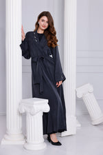 ETC Adelina Qupra Silk Long Jacket Anthracite
