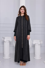 ETC Qupra Silk Zipzup Abaya Khaki