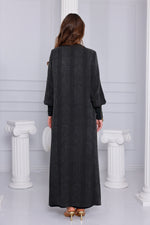 ETC Qupra Silk Zipzup Abaya Khaki