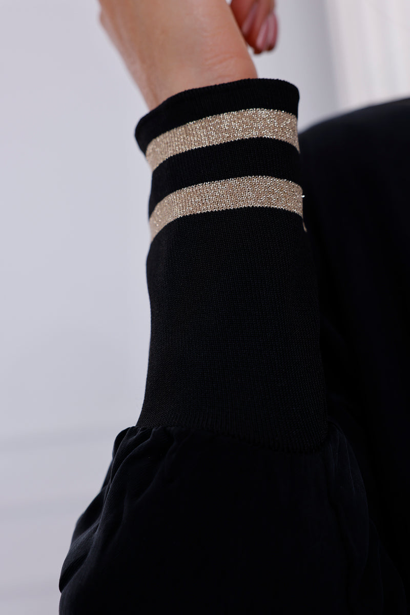 ETC Qupra Silk Hoodied Abaya Black