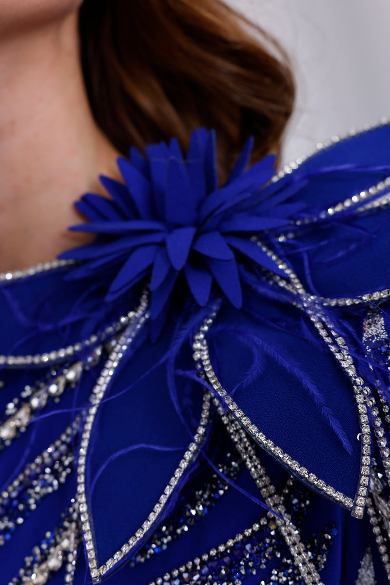IPC Freya Special Occasion Dress Sax Blue
