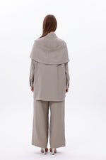 F&G Shoulder Shawl Set Khaki