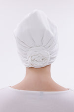 QF 1800 Handmade Turban Ecru