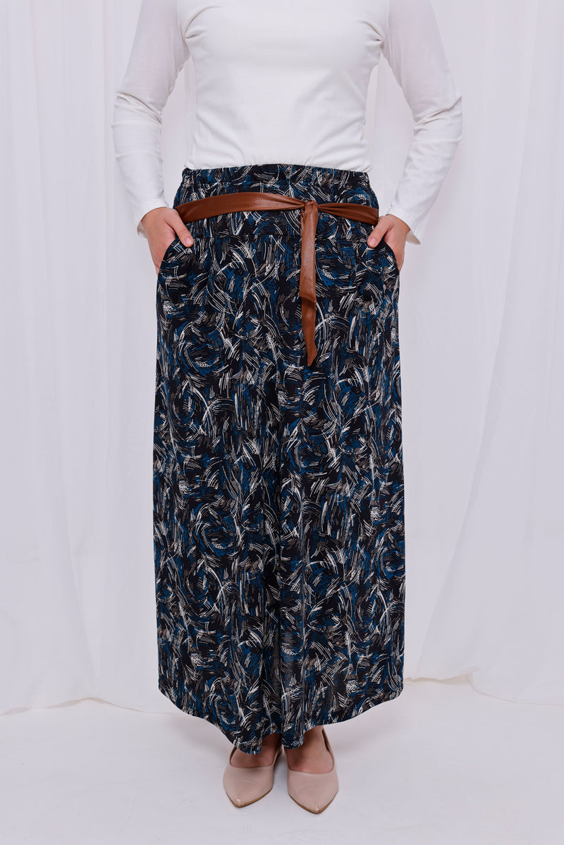 UG Printed Daily Skirt Navy Blue