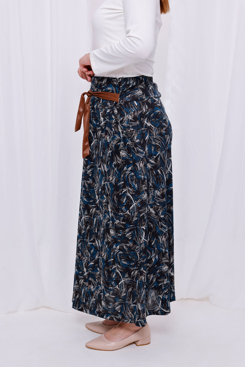 UG Printed Daily Skirt Navy Blue