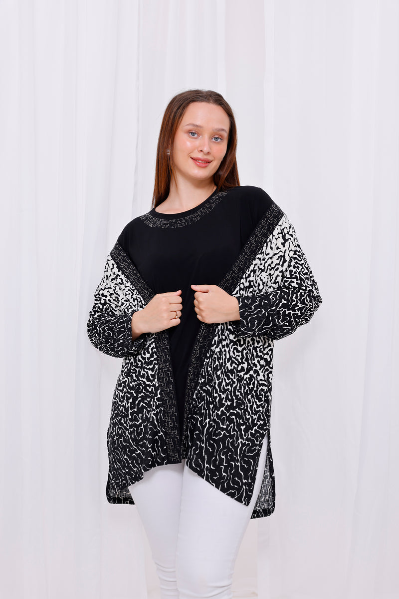 SNTX Mom’s 2 Piece Cotton Set Black