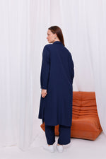 SR Selma Long Tunic Set Navy Blue
