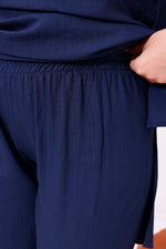 SR Selma Long Tunic Set Navy Blue