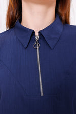 SR Selma Long Tunic Set Navy Blue