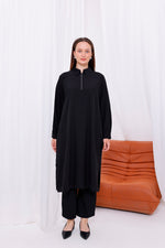 SR Selma Long Tunic Set Black