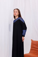 SR Denim&Cotton Dress Black