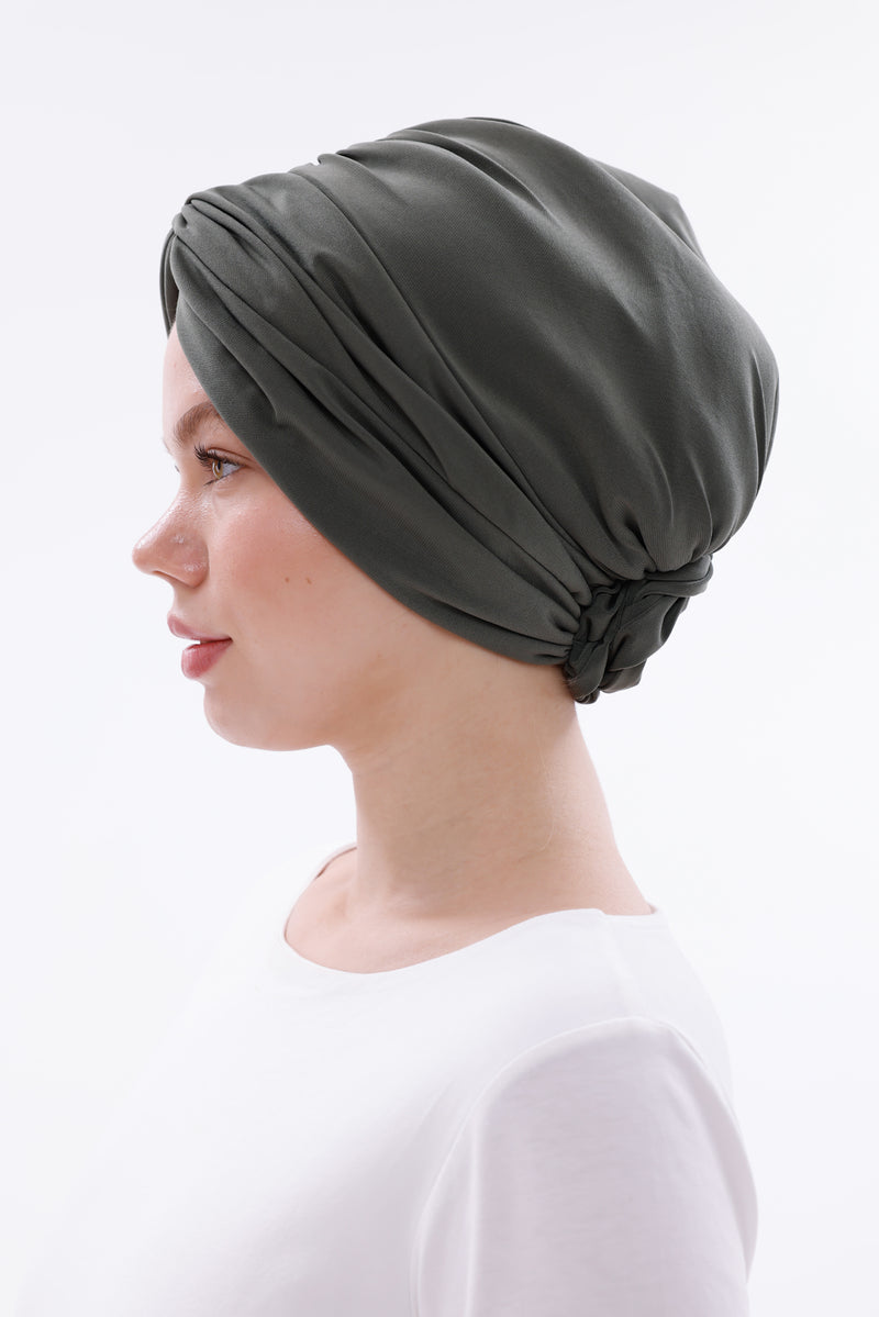 QF 1800 Handmade Turban Khaki