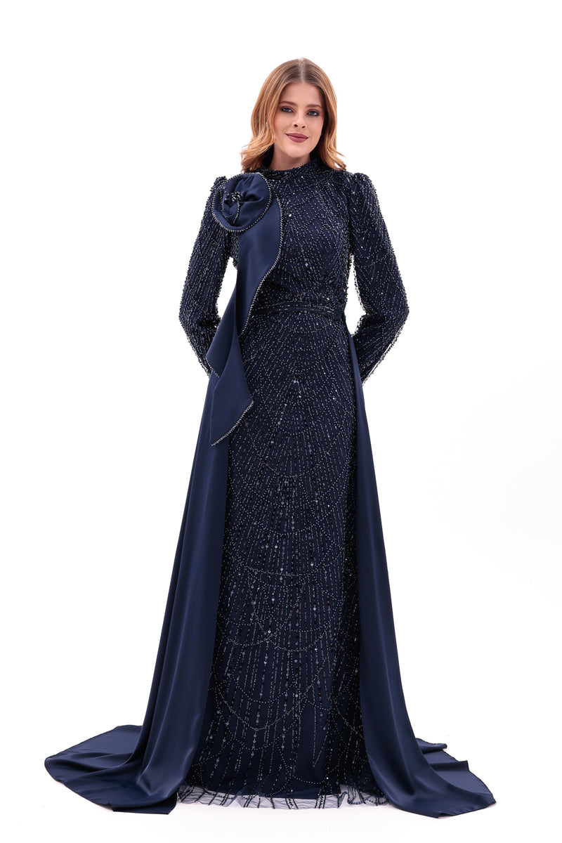 DM Sophia Speacial Occasion Dress Navy Blue