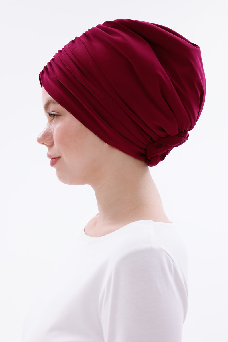 QF 1816 Handmade Turban Fuchia