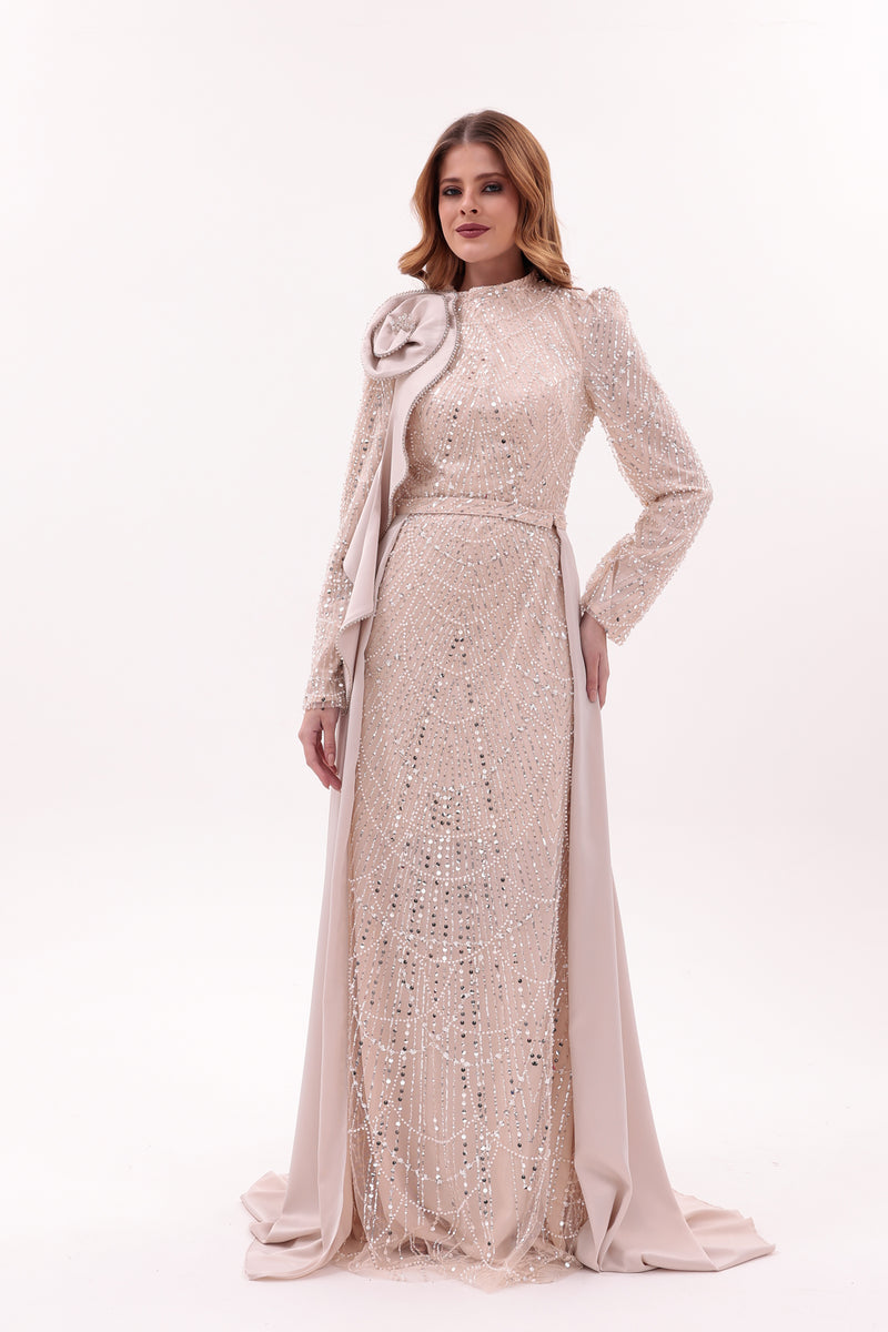 DM Sophia Speacial Occasion Dress Cream