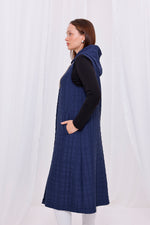 Bwst Quilted Vest Navy Blue