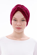 QF 1800 Handmade Turban Fuchia