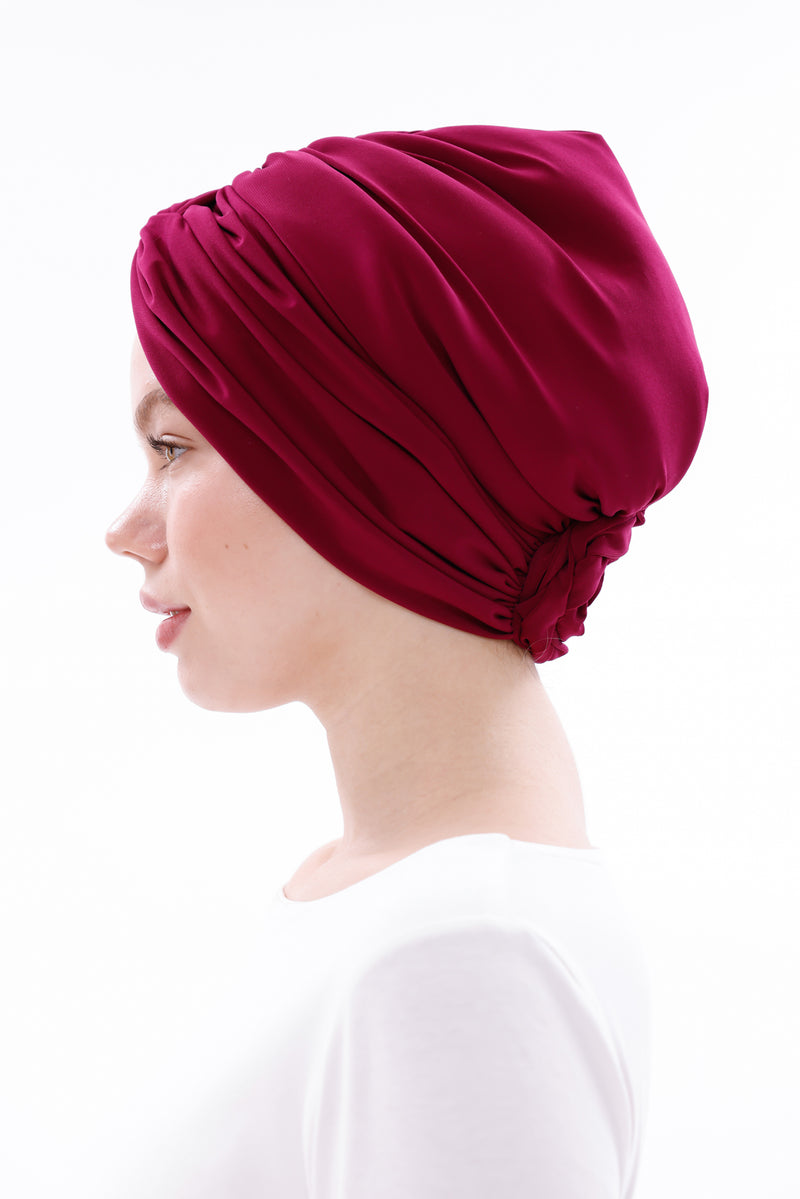 QF 1800 Handmade Turban Fuchia