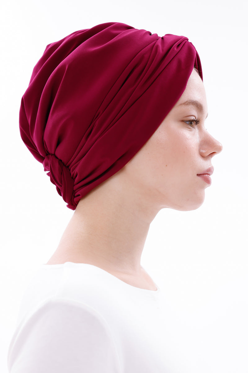 QF 1800 Handmade Turban Fuchia